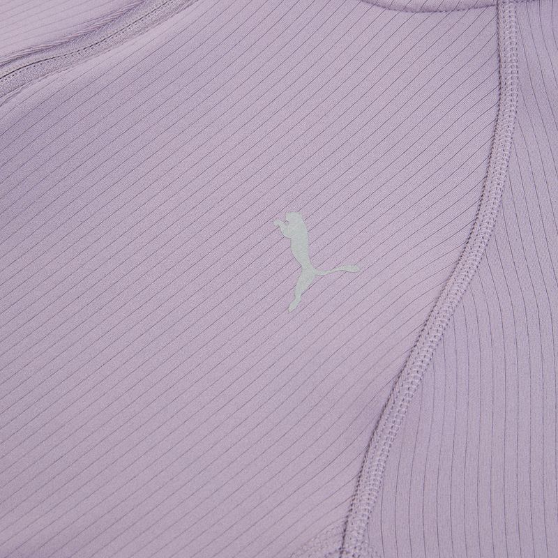 Dámska bežecká mikina PUMA Run For Her Ribbed Full Zip bledá slivka 3