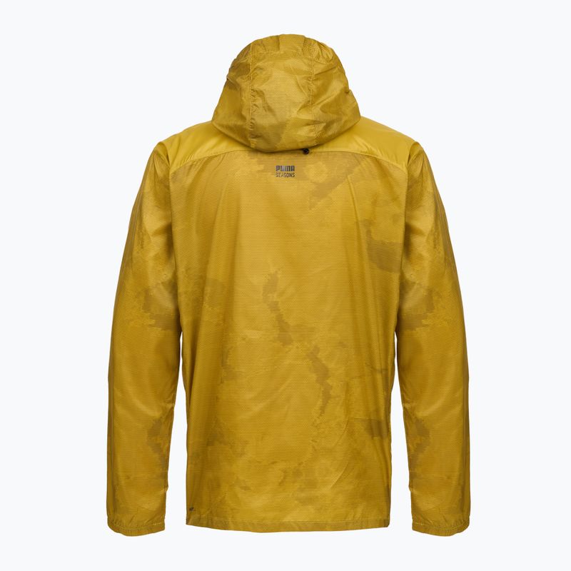 Pánska bežecká bunda Puma Seasons Windcell Running Jacket gold 2
