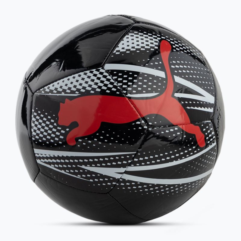 Futbalová lopta PUMA Attacanto Graphic puma black/puma white/puma red veľ.  3 2