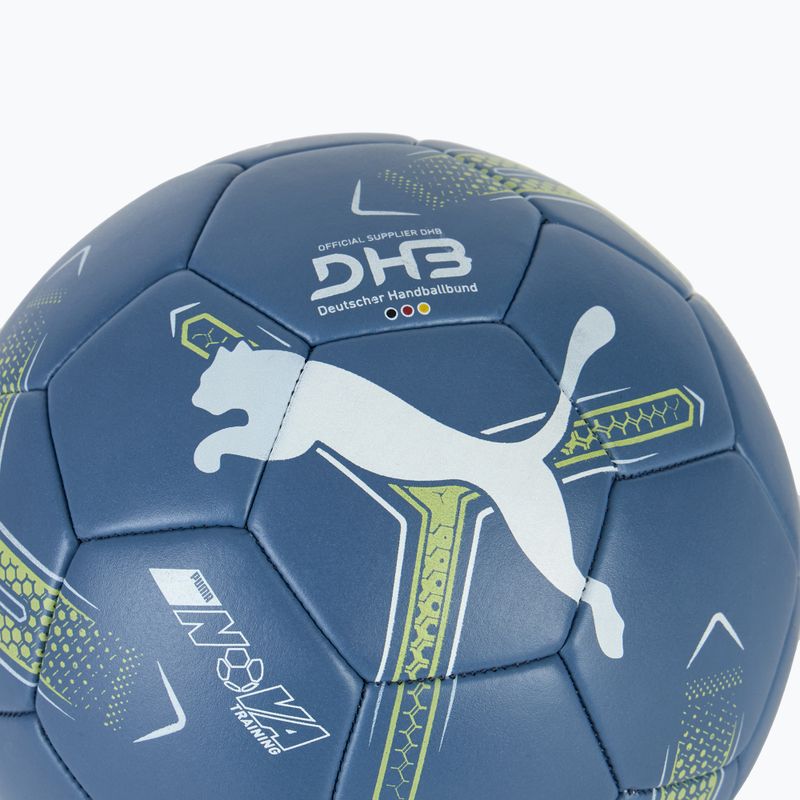 Hádzanárska lopta PUMA Nova Training blue horizon/puma white/fizzy apple veľkosť 2 3