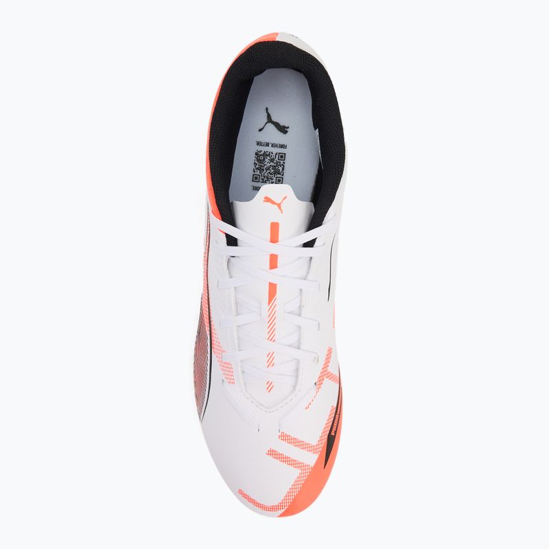 Kopačky PUMA Ultra 5 Play FG/AG puma white/puma black/glowing red 5