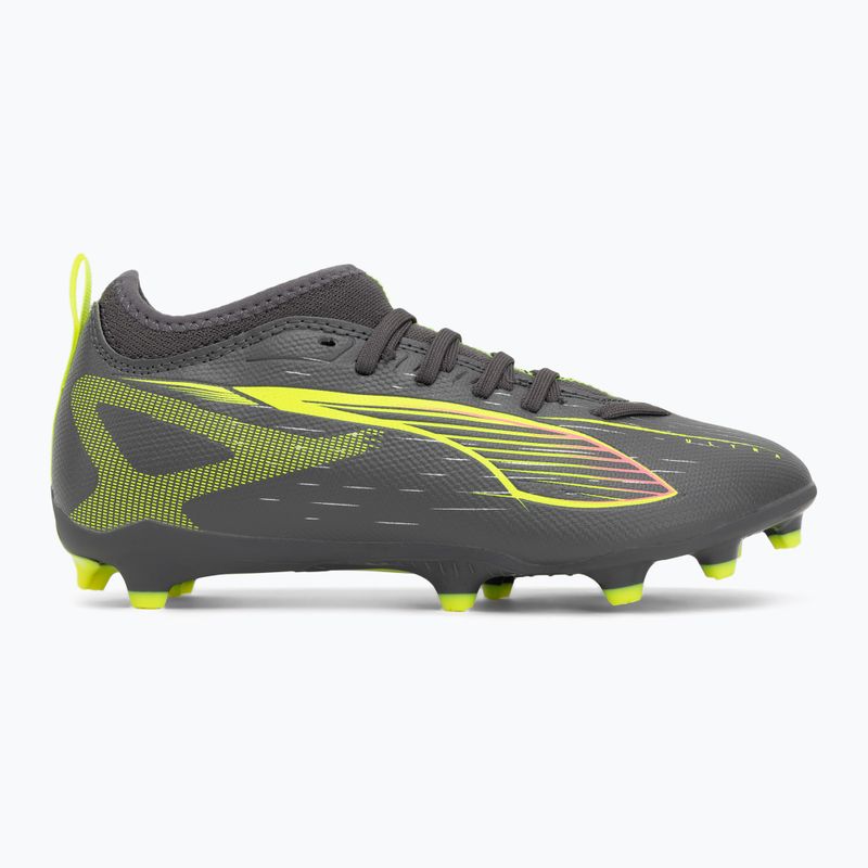 Detské kopačky PUMA Ultra 5 Match FG/AG Jr matná stará strieborná/žltá výstražná/puma stará strieborná 2