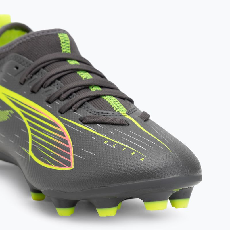 Detské kopačky PUMA Ultra 5 Match FG/AG Jr matná stará strieborná/žltá výstražná/puma stará strieborná 7