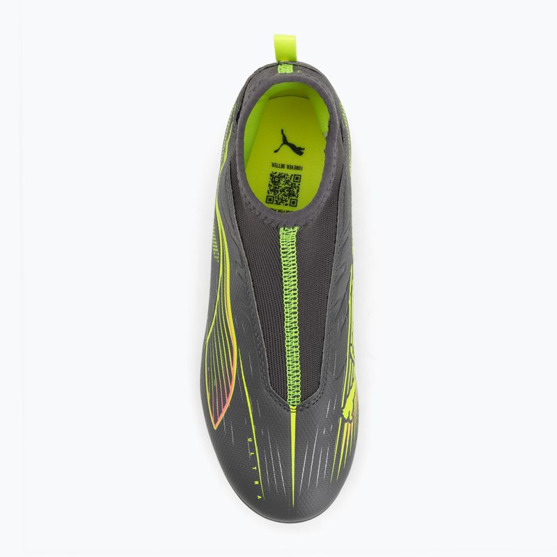 Detské kopačky PUMA Ultra 5 Match+ LL FG/AG Jr matte aged silver/yellow alert/puma aged silver 5