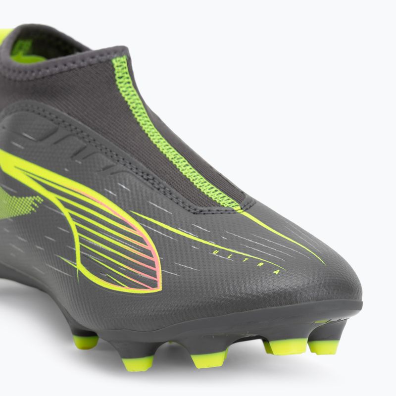 Detské kopačky PUMA Ultra 5 Match+ LL FG/AG Jr matte aged silver/yellow alert/puma aged silver 7