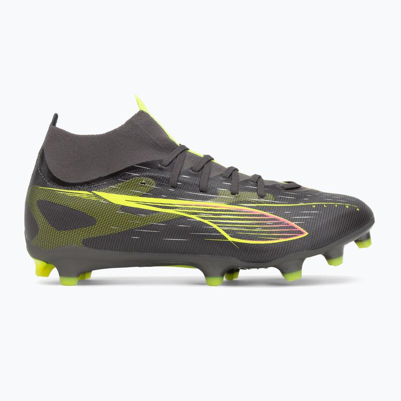 Pánske kopačky PUMA Ultra 5 Match+ FG/AG matte aged silver/yellow alert/puma aged silver 2