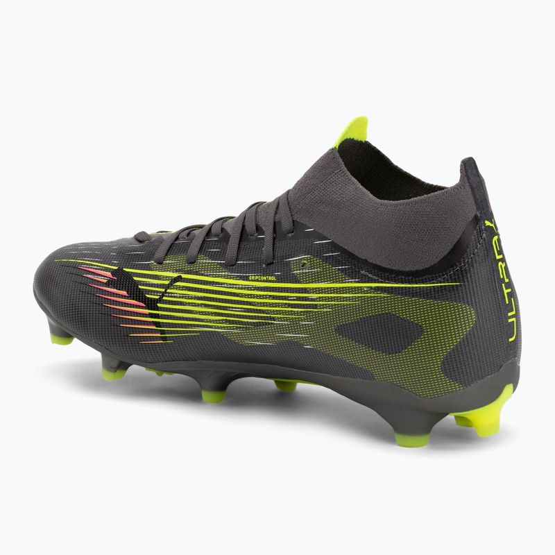 Pánske kopačky PUMA Ultra 5 Match+ FG/AG matte aged silver/yellow alert/puma aged silver 3