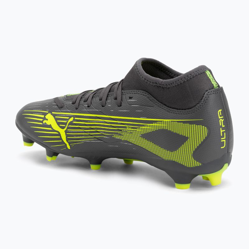 Pánske kopačky PUMA Ultra 5 Play+ FG/AG matte aged silver/yellow alert/puma aged silver 3