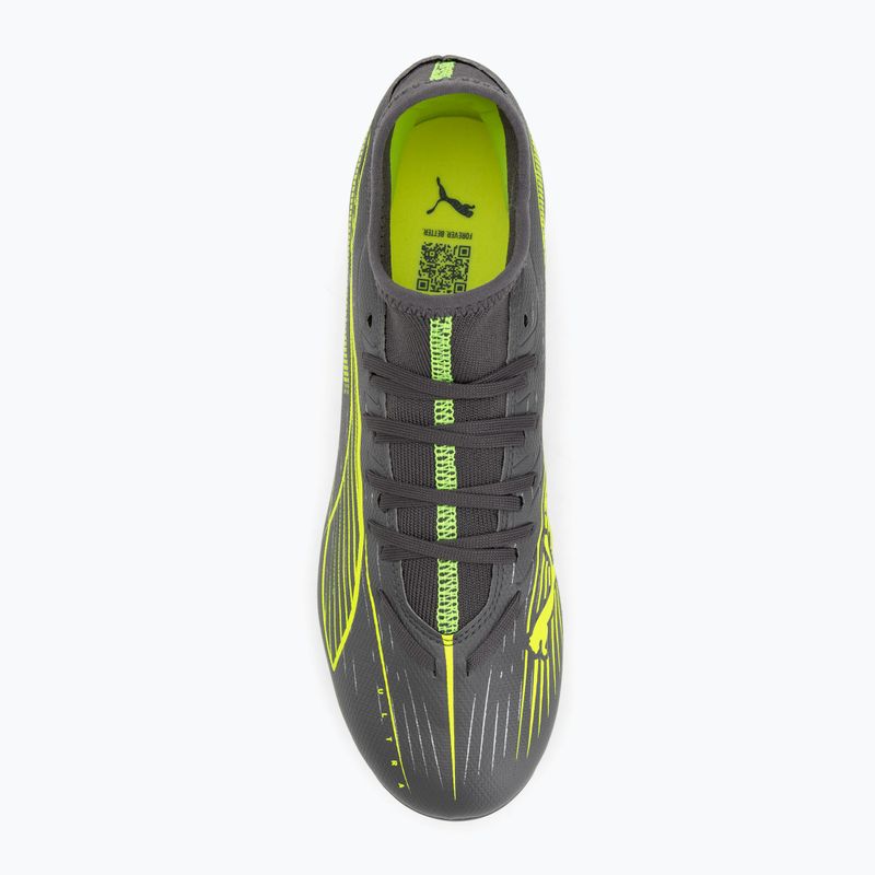 Pánske kopačky PUMA Ultra 5 Play+ FG/AG matte aged silver/yellow alert/puma aged silver 5