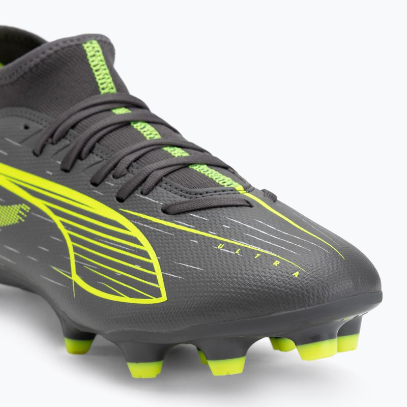 Pánske kopačky PUMA Ultra 5 Play+ FG/AG matte aged silver/yellow alert/puma aged silver 7