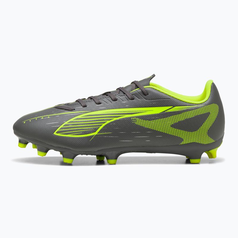 Kopačky PUMA Ultra 5 Play FG/AG matná stará strieborná/žltá výstraha/puma stará strieborná 