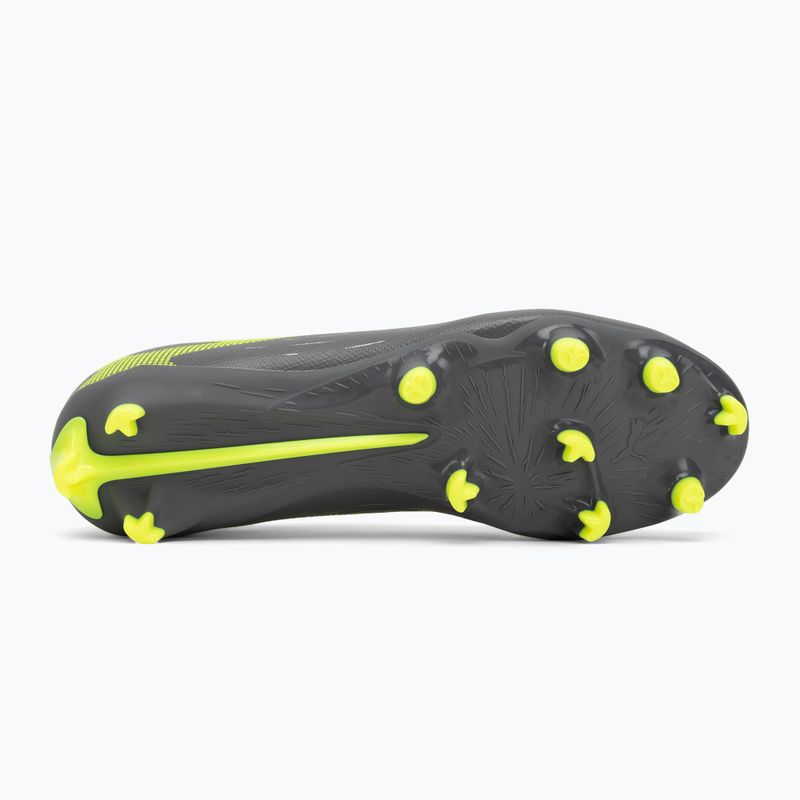Kopačky PUMA Ultra 5 Play FG/AG matná stará strieborná/žltá výstraha/puma stará strieborná  4