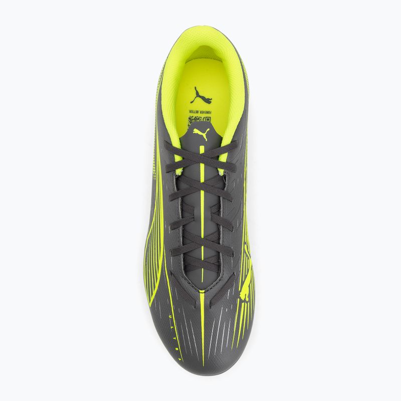 Kopačky PUMA Ultra 5 Play FG/AG matná stará strieborná/žltá výstraha/puma stará strieborná  5