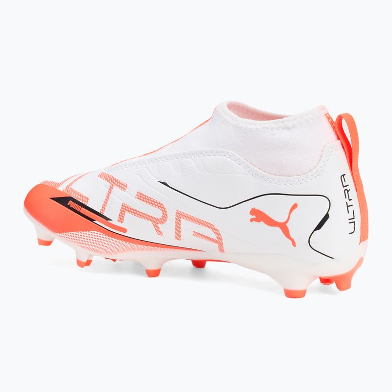 Detské kopačky PUMA Ultra 5 Match+ LL FG/AG Jr. puma white/puma black/glowing red 3