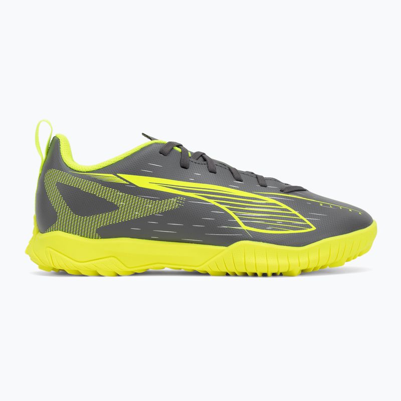 Detské kopačky PUMA Ultra 5 Play TT Jr matte aged silver/yellow alert/puma aged silver 2