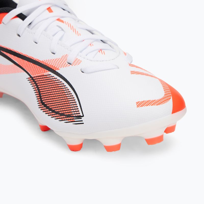 Detské kopačky PUMA Ultra 5 Play FG/AG Jr puma white/puma black/glowing red 7