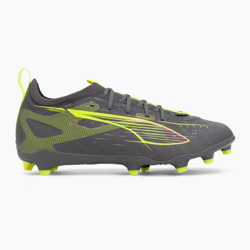 Detské kopačky PUMA Ultra 5 Pro FG/AG Jr matte aged silver/yellow alert/sun struck 2