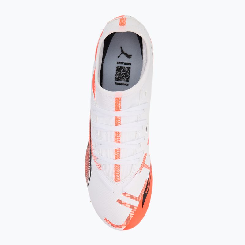 Pánske kopačky PUMA Ultra 5 Play+ FG/AG puma white/puma black/glowing red 5