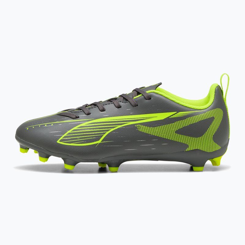 Detské kopačky PUMA Ultra 5 Play FG/AG Jr matte aged silver/yellow alert/puma aged silver
