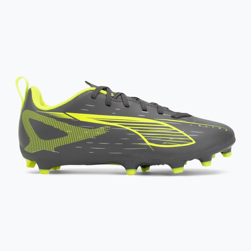 Detské kopačky PUMA Ultra 5 Play FG/AG Jr matte aged silver/yellow alert/puma aged silver 2