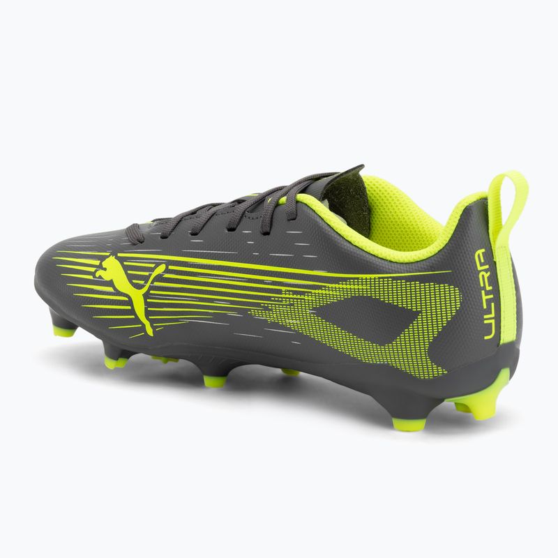 Detské kopačky PUMA Ultra 5 Play FG/AG Jr matte aged silver/yellow alert/puma aged silver 3