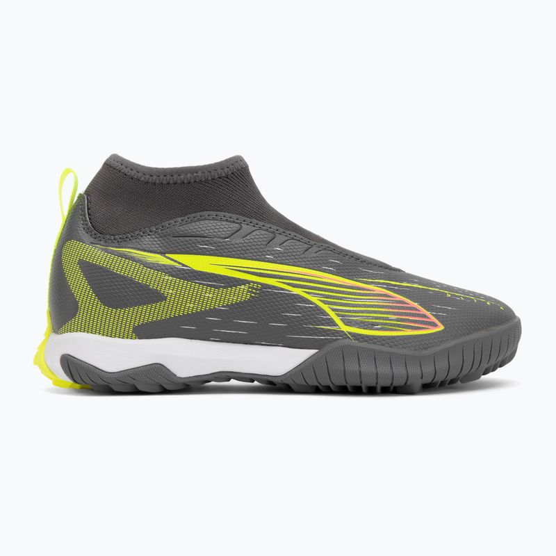 Detské kopačky PUMA Ultra 5 Match+ LL TT + Mid Jr matné stará strieborná/žltá výstraha/puma stará strieborná  2