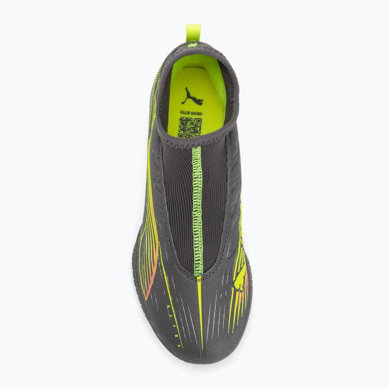 Detské kopačky PUMA Ultra 5 Match+ LL TT + Mid Jr matné stará strieborná/žltá výstraha/puma stará strieborná  5