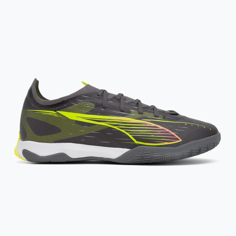 Pánske futbalové kopačky PUMA Ultra 5 Match It matte aged silver/yellow alert/puma aged silver 2