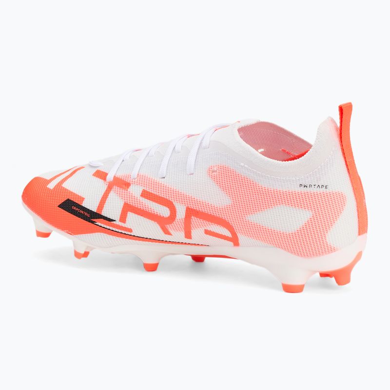 Detské kopačky PUMA Ultra 5 Pro FG/AG Jr puma white/puma black/glowing red 3