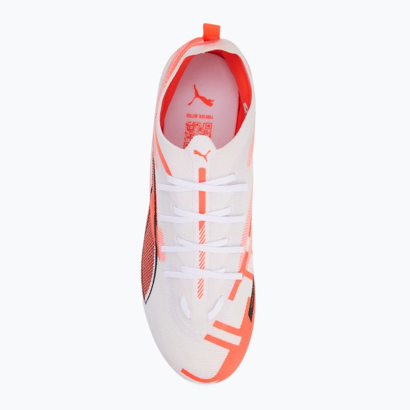 Detské kopačky PUMA Ultra 5 Pro FG/AG Jr puma white/puma black/glowing red 5