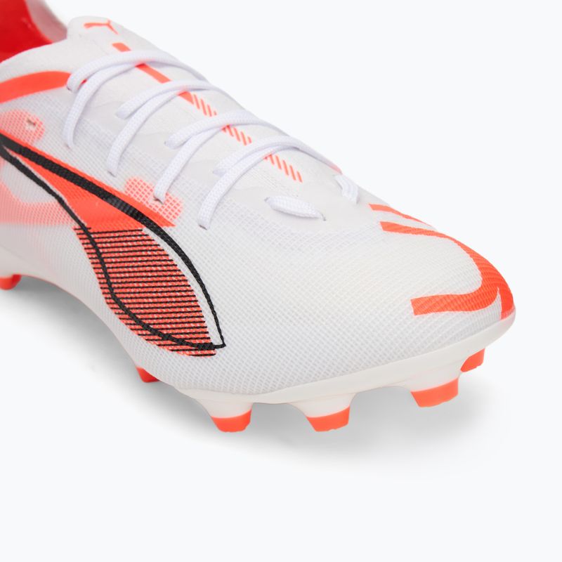 Detské kopačky PUMA Ultra 5 Pro FG/AG Jr puma white/puma black/glowing red 7