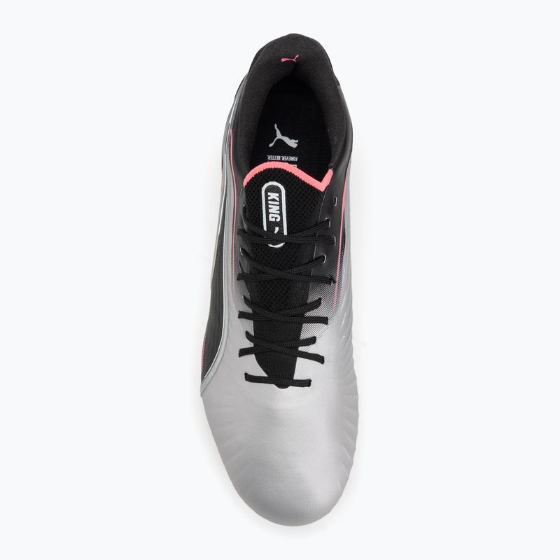 Pánske kopačky  PUMA King Ultimate MxSG puma silver/puma black/sun struck/puma white 5