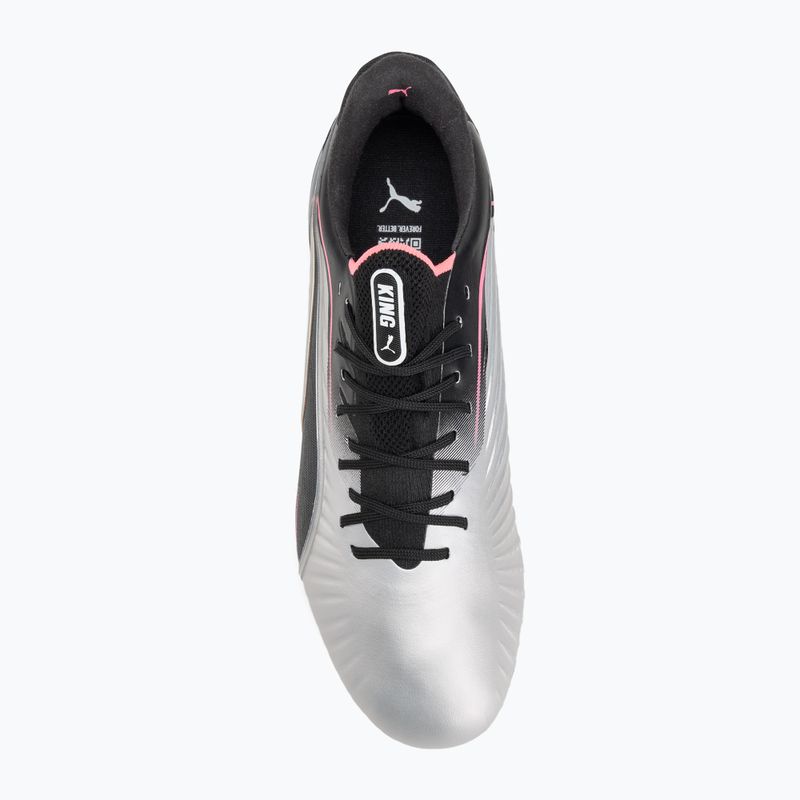Pánske kopačky PUMA King Ultimate FG/AG puma silver/puma black/sun struck/puma white 5
