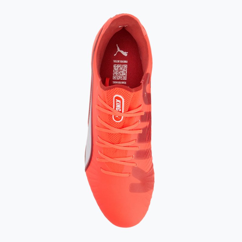 Pánske kopačky PUMA King Ultimate FG/AG glowing red/puma white/red fire 5