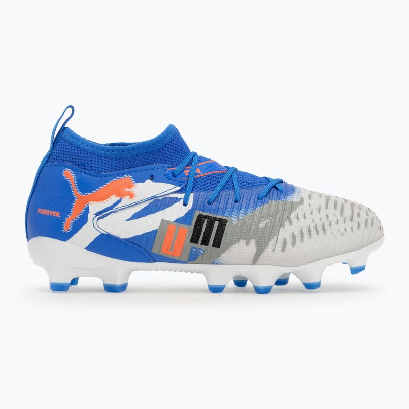 Detské kopačky PUMA Future 8 Match Forever FG/AG Jr white/ultra blue/feather gray/puma black/glowing red 2