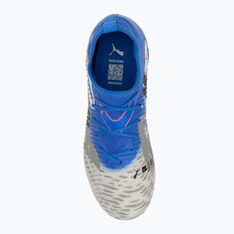 Detské kopačky PUMA Future 8 Match Forever FG/AG Jr white/ultra blue/feather gray/puma black/glowing red 5