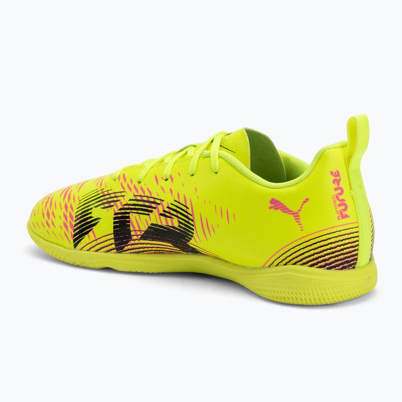 PUMA Future 8 Play It yellow alert/ puma black/ sun struck detské kopačky 3