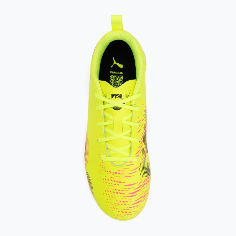PUMA Future 8 Play It yellow alert/ puma black/ sun struck detské kopačky 5