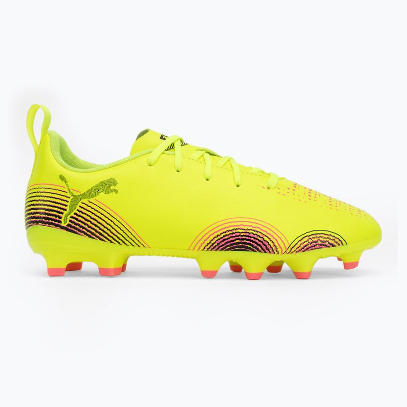 Detské kopačky PUMA Future 8 Play FG/AG Jr yellow alert/puma black/sun struck 2