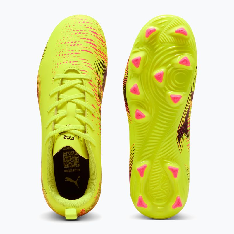 Detské kopačky PUMA Future 8 Play FG/AG Jr yellow alert/puma black/sun struck 3