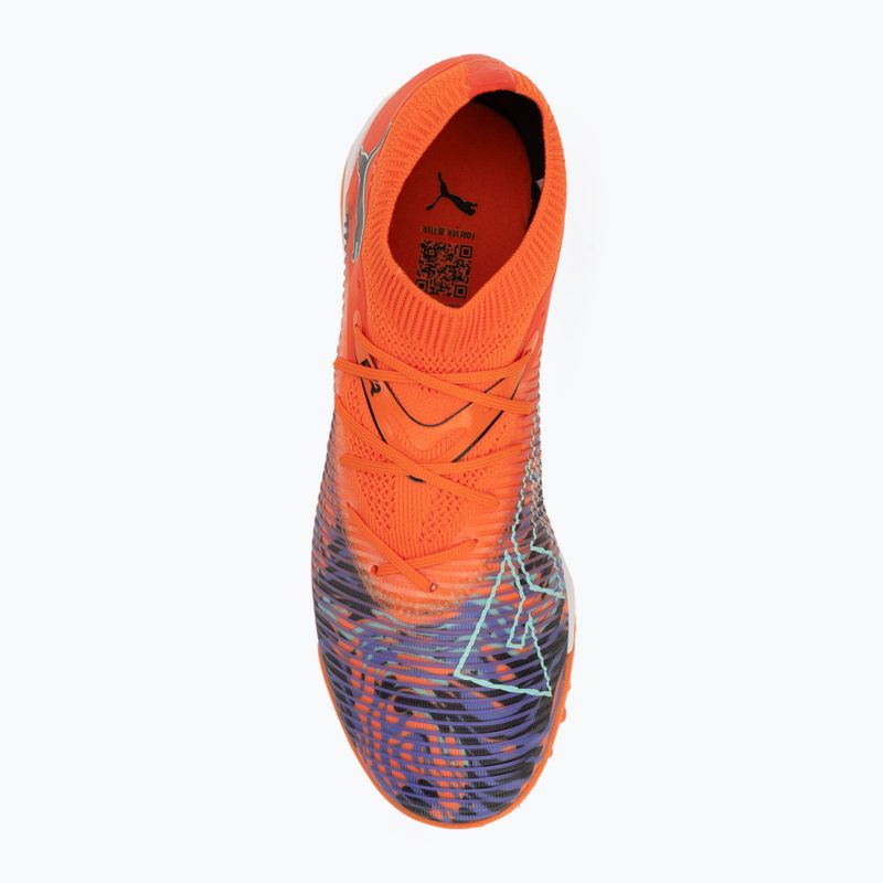 Detské kopačky PUMA Future 8 Match Creativity TT orange poppy/black/darček ametyst/electric peppermint 5