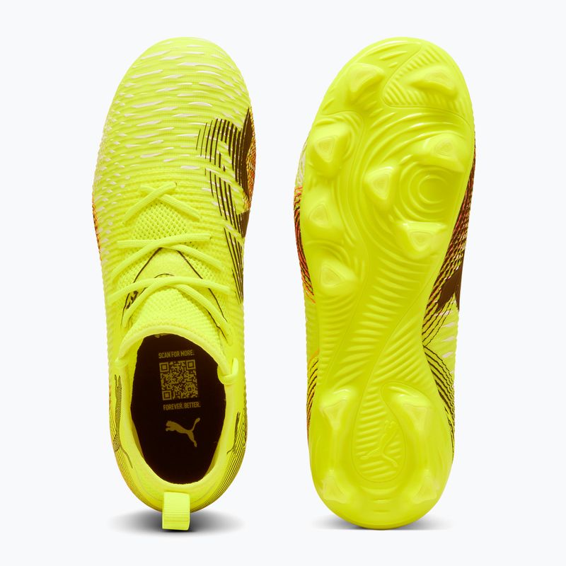 Detské kopačky PUMA Future 8 Match FG/AG Jr yellow alert/puma black/sun struck 3