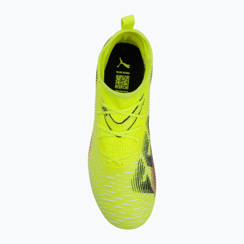 Detské kopačky PUMA Future 8 Match FG/AG Jr yellow alert/puma black/sun struck 5