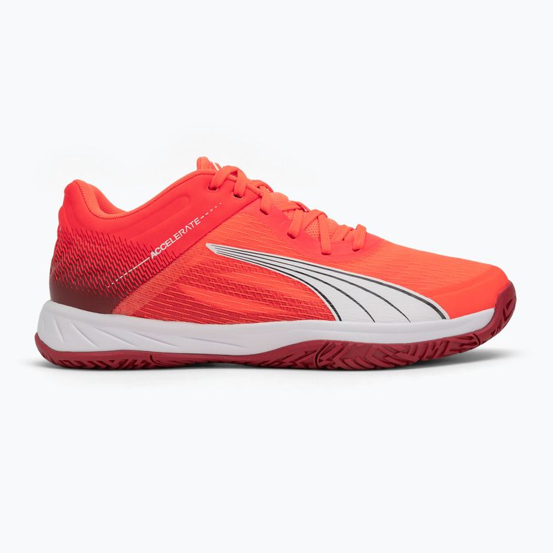 Hádzanárske topánky PUMA Accelerate Turbo glowing red/white/dark crimson/black 2