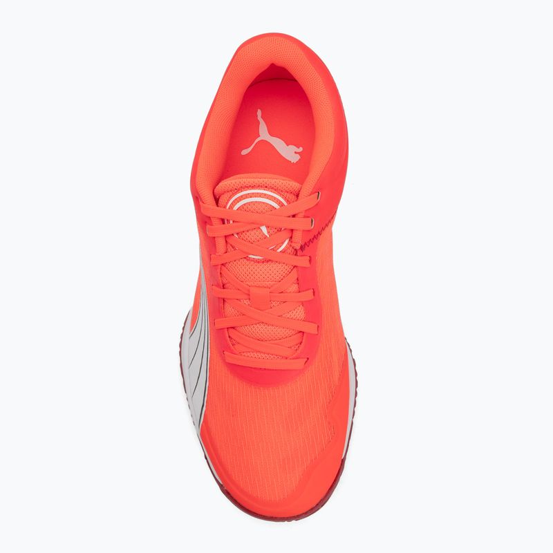 Hádzanárske topánky PUMA Accelerate Turbo glowing red/white/dark crimson/black 5