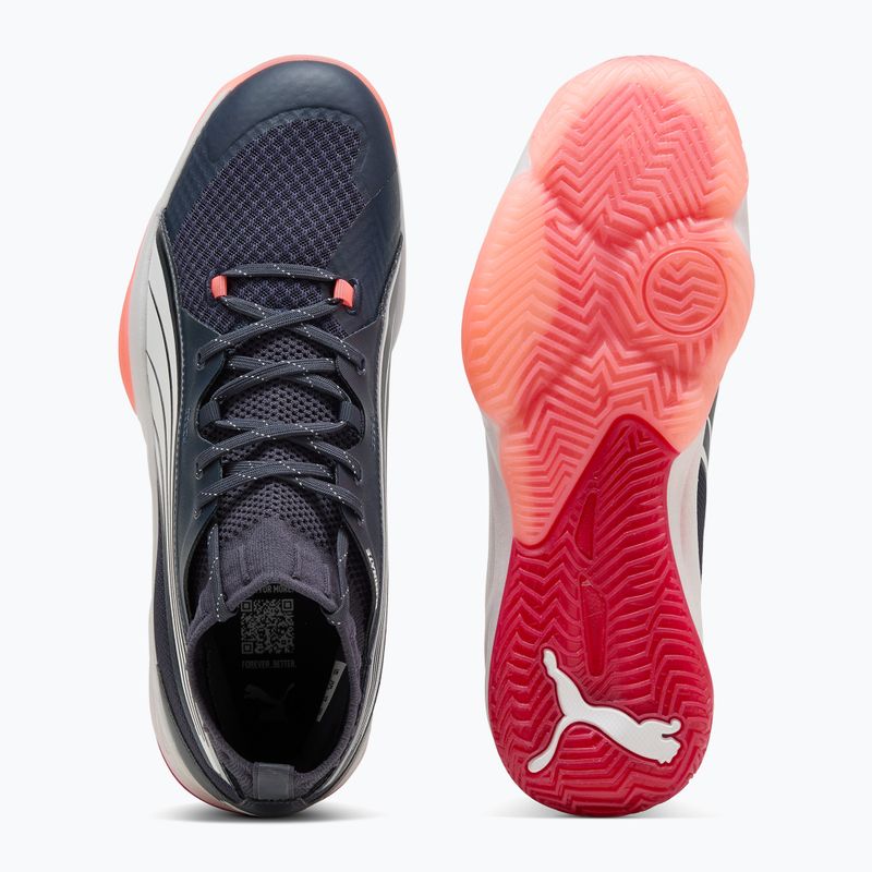 Pánske hádzanárske topánky PUMA Eliminate Nitro SQD parisian night / puma white / glowing red 8