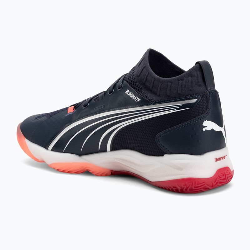 Pánske hádzanárske topánky PUMA Eliminate Nitro SQD parisian night / puma white / glowing red 3