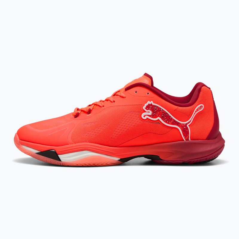 Hádzanárske topánky PUMA Vantage Nitro glowing red / puma white / dark crimson / puma black 8
