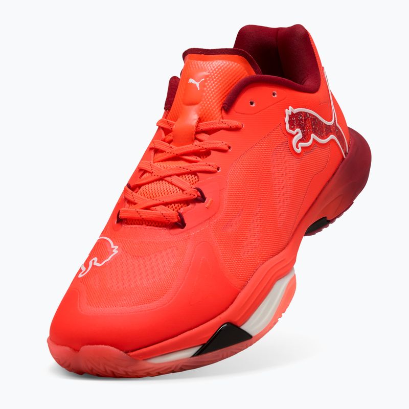Hádzanárske topánky PUMA Vantage Nitro glowing red / puma white / dark crimson / puma black 13