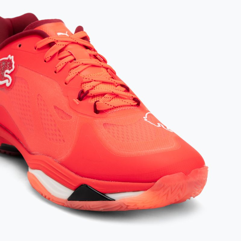 Hádzanárske topánky PUMA Vantage Nitro glowing red / puma white / dark crimson / puma black 7